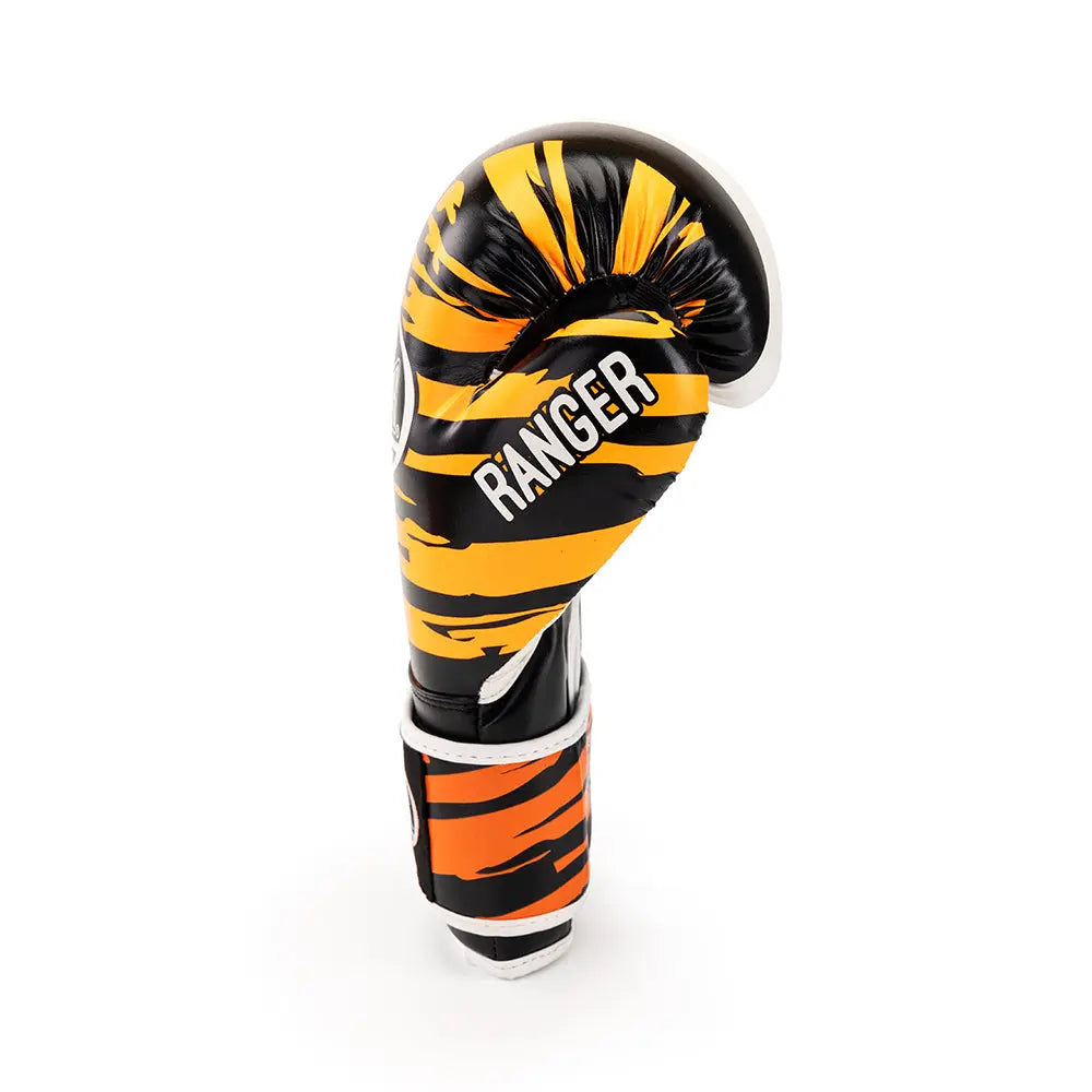 TOPGEAR SPORTS Ranger Edition boxing glove upright top knuckle view with RANGER branding