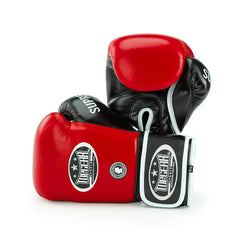 TOPGEAR SPORTS SUPREME Edition Boxing Gloves red and black front view