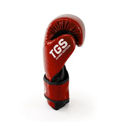 Junior boxing gloves red and black – side view