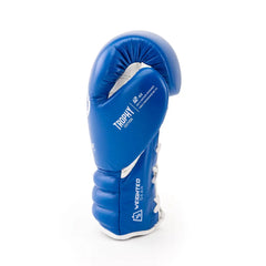 thumb detail of blue color trophy Lace-up boxing glove