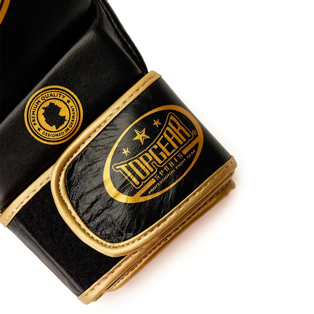 TopGear Fight Club shooter MMA gloves wrist logo close up