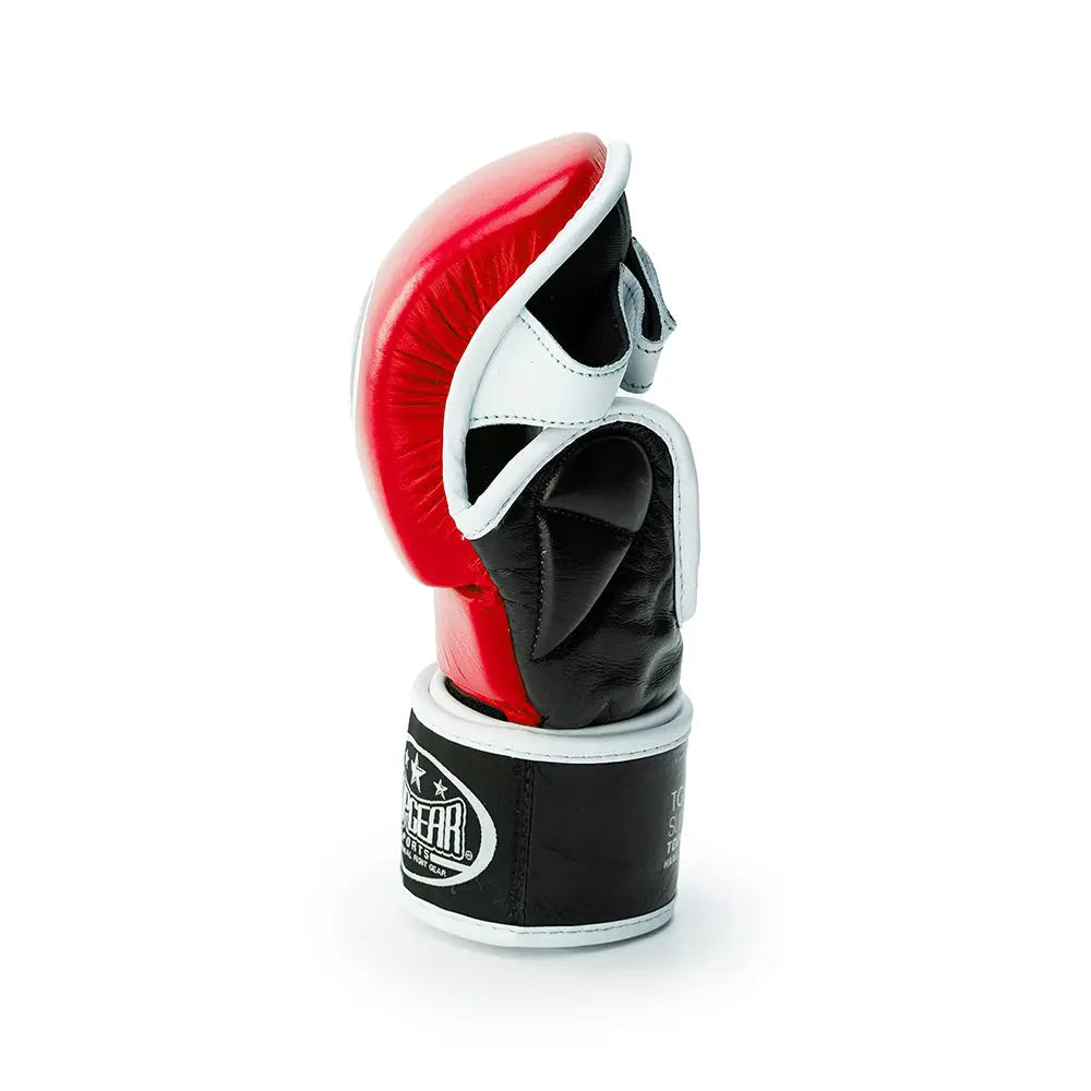 TopGear supreme mma shooter gloves red side angle