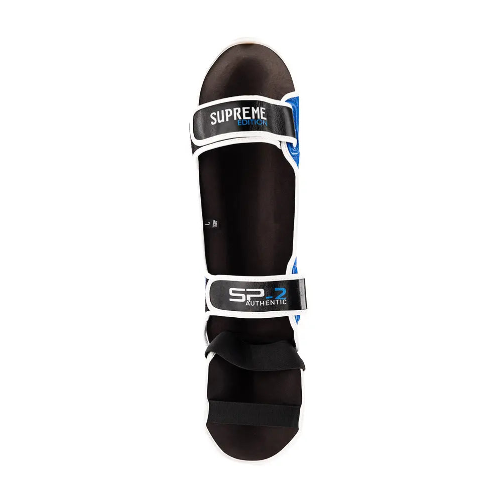 TOPGEAR Supreme shin guards rear view with secure hook and loop straps